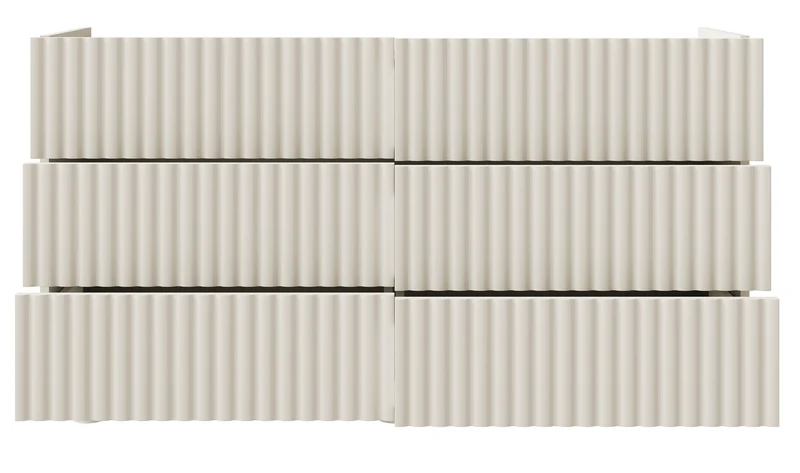 Kommode mit sechs Schubladen Fiorra 147 cm Kaschmir