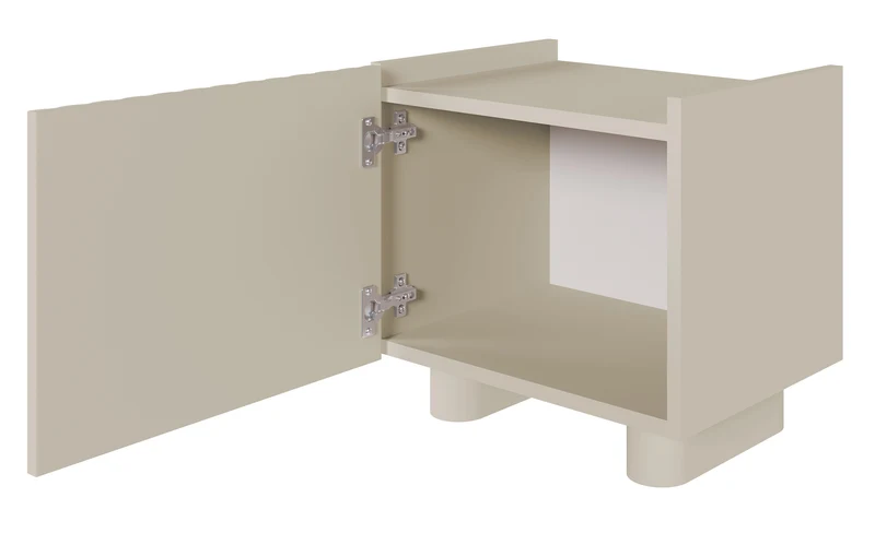 Nachttisch Fiorra 48 cm Kaschmir