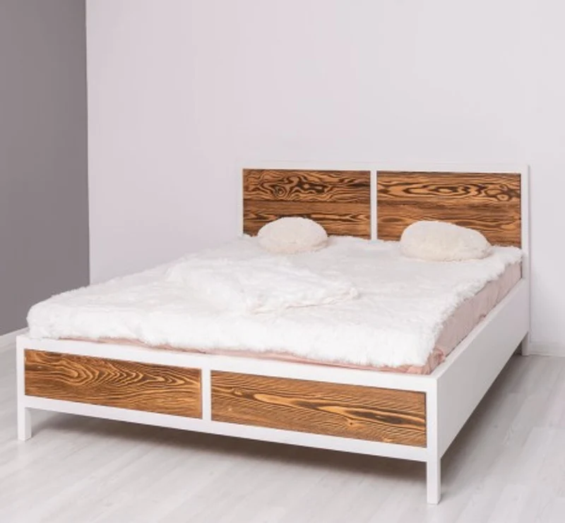Casa Padrino Bett im Landhausstil, 140 x 200 x 110 cm