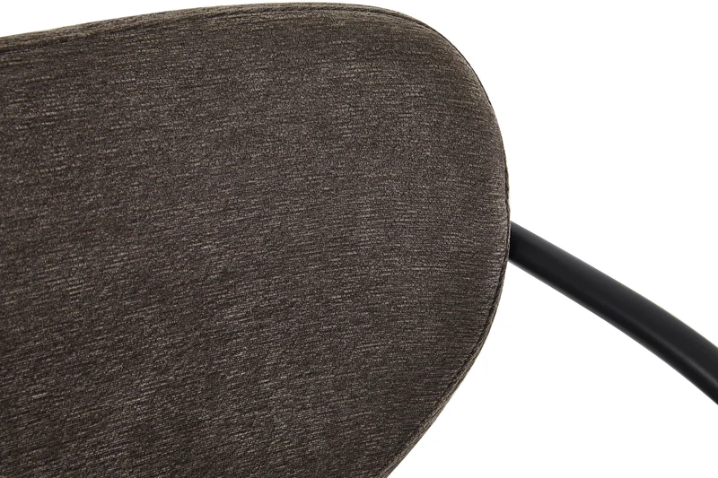 Gepolsterter Stuhl Novaric in Graphit Chenille