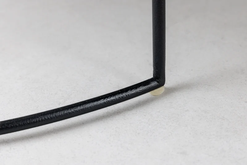 Modernes 2er Set Beistelltisch MARTELLO schwarz silber