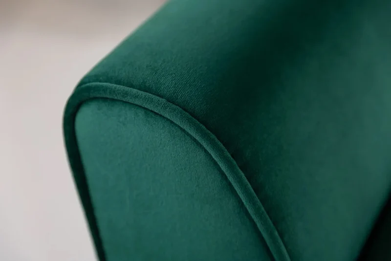 Elegante Sitzbank CAROLIN 90cm grün Samt