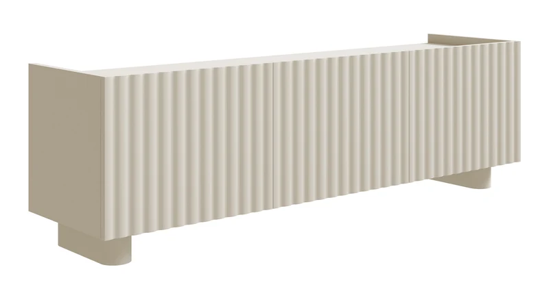 Fiorra TV-Schrank mit drei Türen, 144 cm, Kaschmir