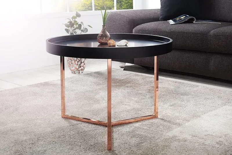 Moderner Couchtisch STACCA 60cm abnehmbares Tablett