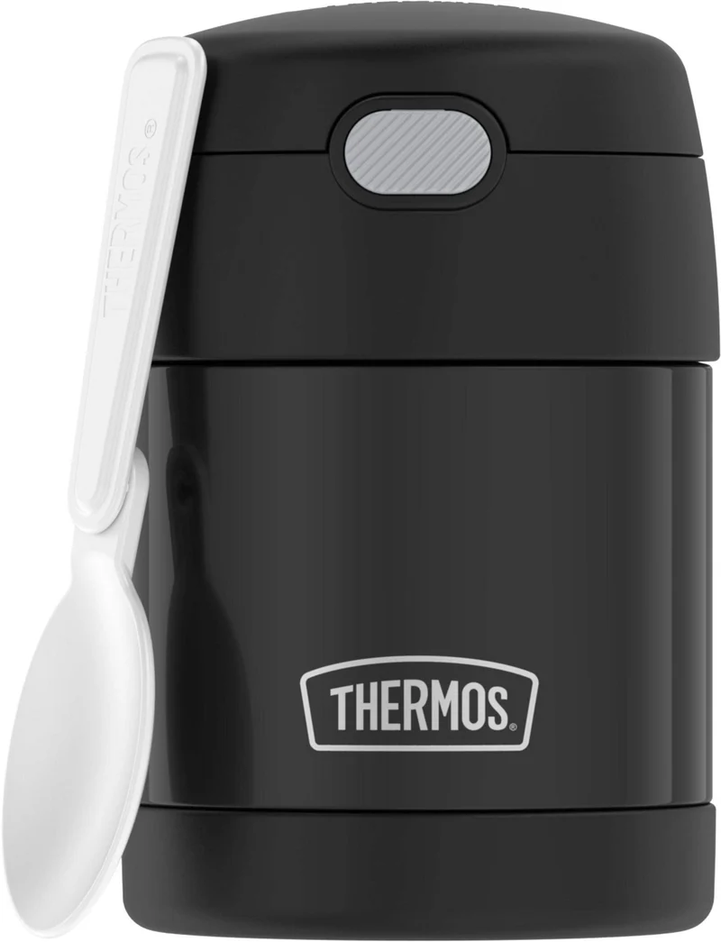 THERMOS FUNTAINER Kids Food Jar with Spoon, 10oz, Black 🍁 All In One Marketplace Canada