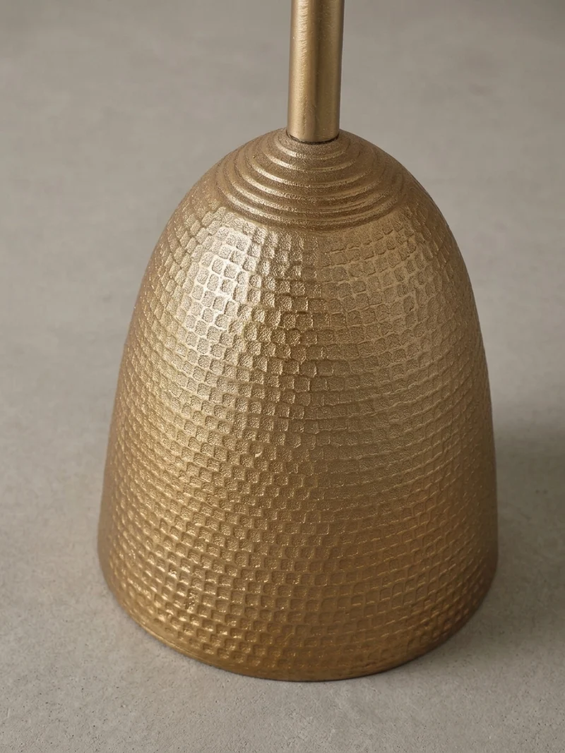 Beistelltisch – Rund Mattgold Aluminium lackiert 33x33x53 cm