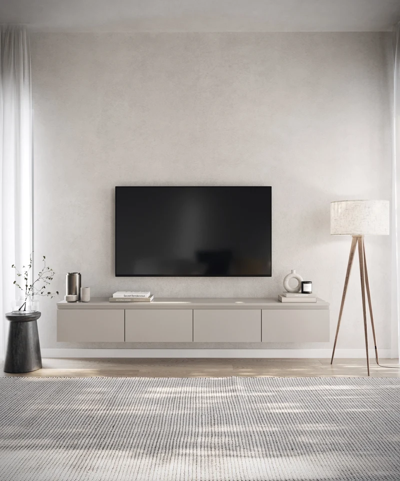 Hängender TV-Schrank Bemmi 200 cm Kaschmir