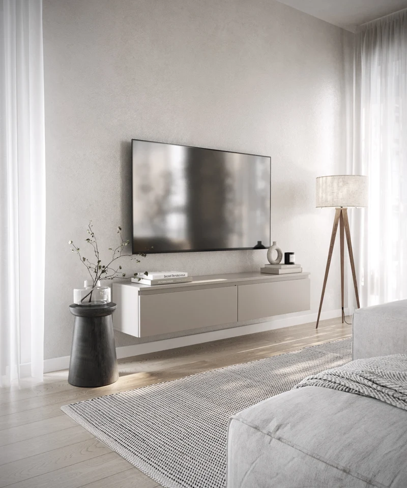 Hängender TV-Schrank Bemmi 150 cm Kaschmir
