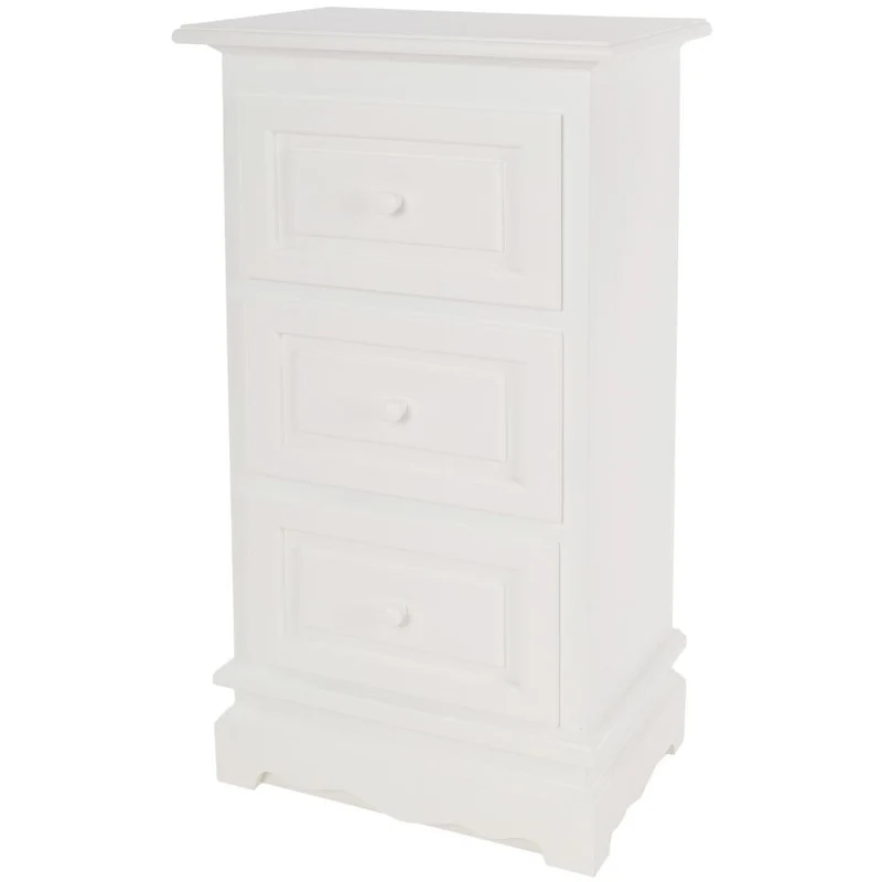 Romantik Kommode Nachtschrank PATRIZIA 3 Schubladen