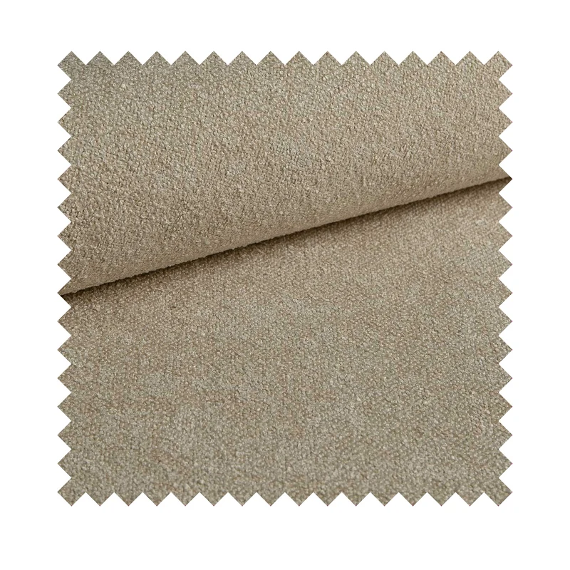 Dreisitziges ausklappbares Sofa Ovo mit Stauraum, hellbeige Chenille