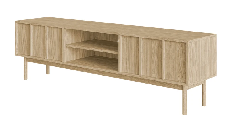 TV-Schrank Neksto mit zwei Schubladen 170 cm geölte Eiche
