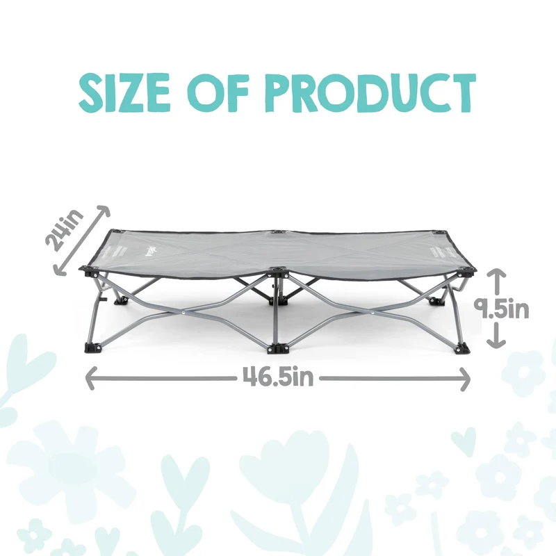 Regalo My Cot® Portable Travel Bed, Grey - Compact, Lightweight, and Portable 🍁 All In One Marketplace Canada