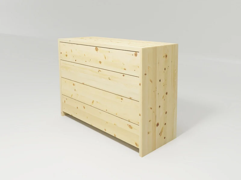 Kommode Lunetto - Pures Naturholz