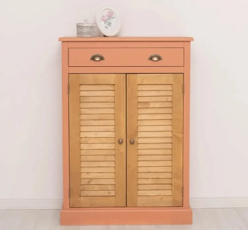 Casa Padrino Kommode im Landhausstil mit 2 Türen und 1 Schublade, 85 x 37 x 120 cm