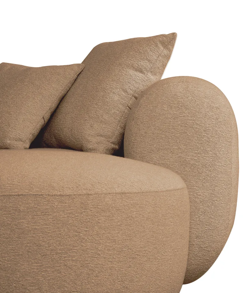 Modulares Ecksofa Baomi, L-förmig, rechtsseitig, senfgelb, Chenille