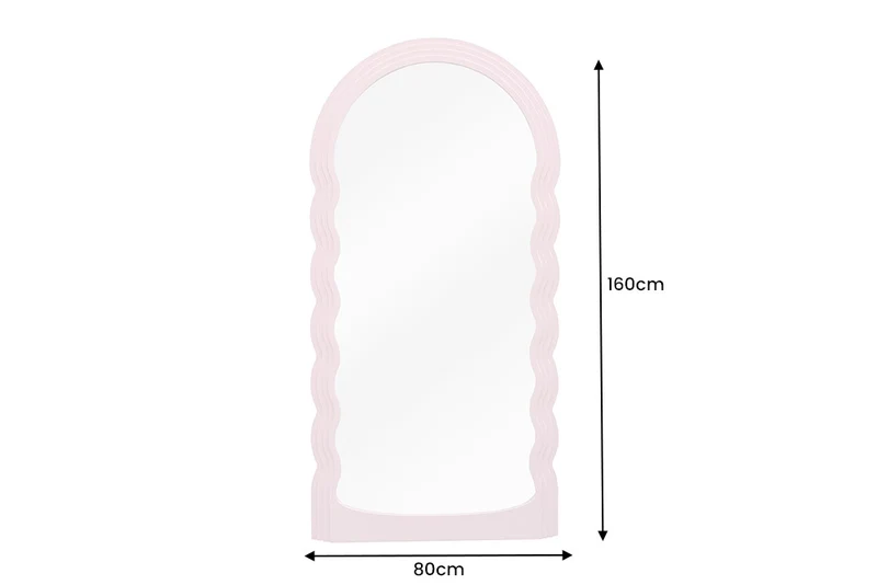 Extravaganter Rundbogen Design Spiegel 160x80cm FORMOSA rosa