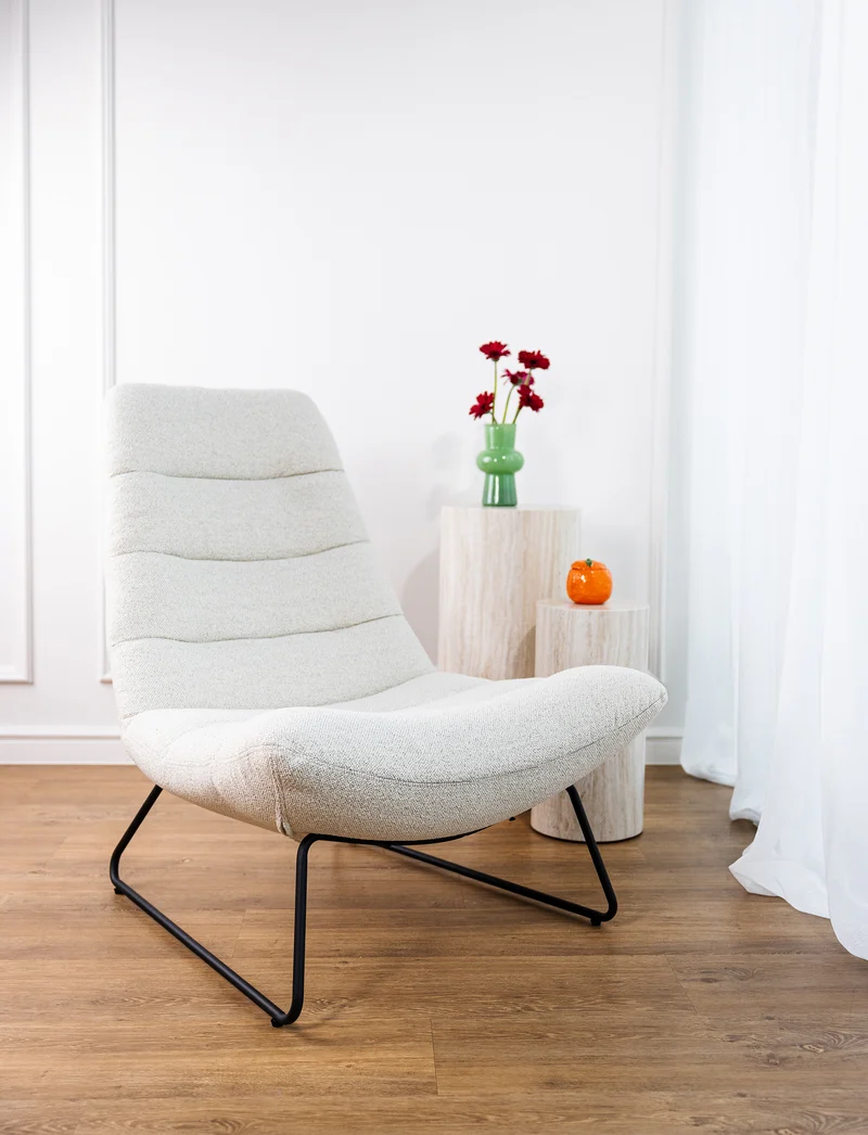 Bequemer Sessel Forgents in Cremefarben
