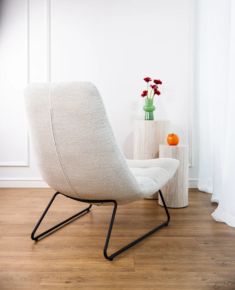 Bequemer Sessel Forgents in Cremefarben