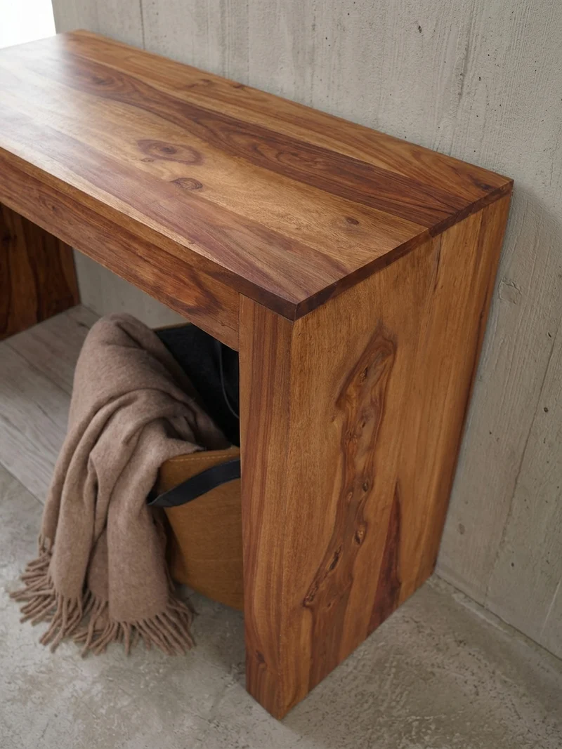 Konsolentisch – Massivholz, platzsparend, Landhausstil, stabiles Gestell