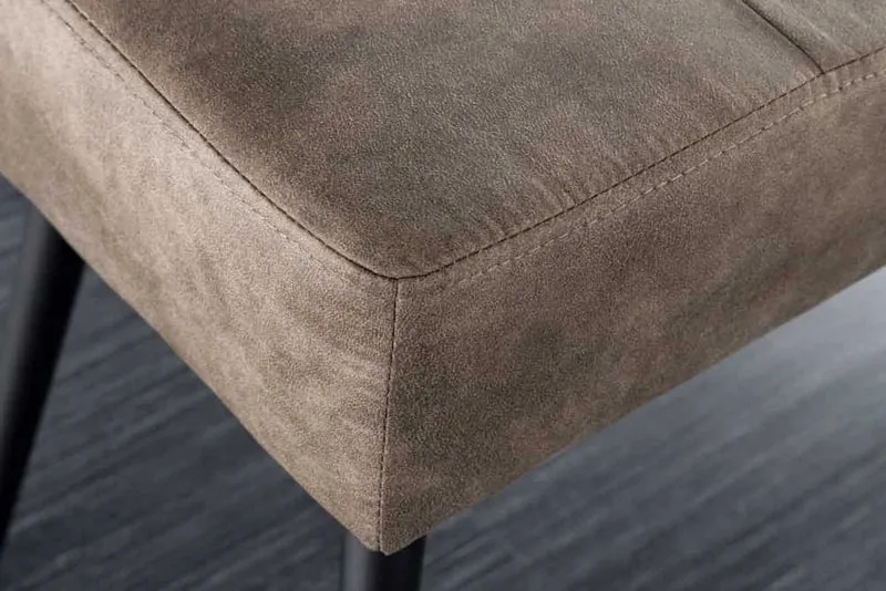 Moderne Polsterbank BELLE 100cm taupe Mikrofaser Interieur-Tipp