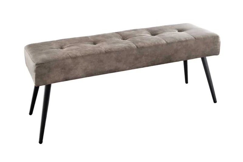 Moderne Polsterbank BELLE 100cm taupe Mikrofaser Interieur-Tipp