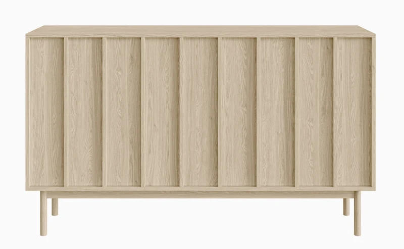Drehtür-Kommode Neksto 150 cm geölte Eiche