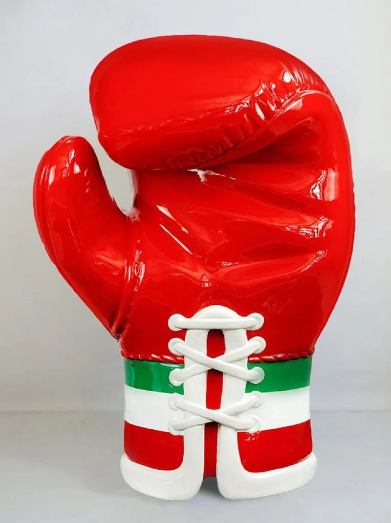 Casa Padrino XXL Deko Boxhandschuh Rot / Italien H. 120 cm - Wohnzimmer & Büro Deko