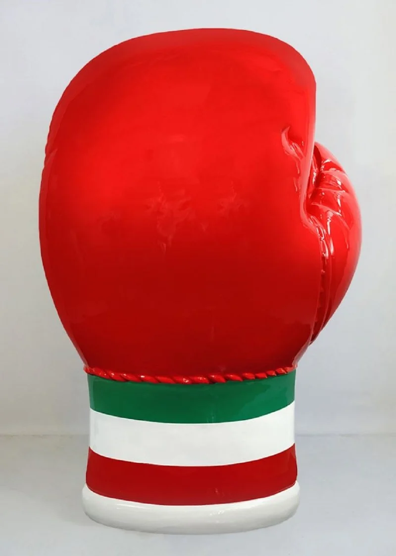 Casa Padrino XXL Deko Boxhandschuh Rot / Italien H. 120 cm - Wohnzimmer & Büro Deko