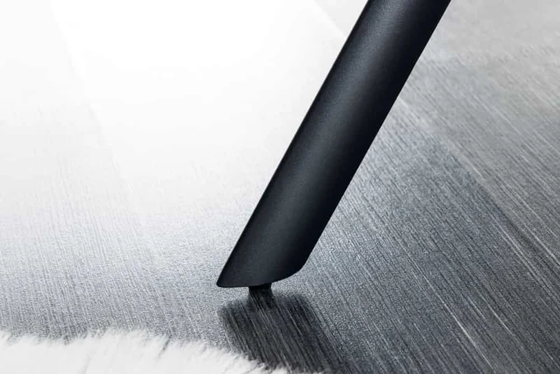 Moderne Sitzbank LYON 165cm mit Lehnen grau Metallgestell schwarz