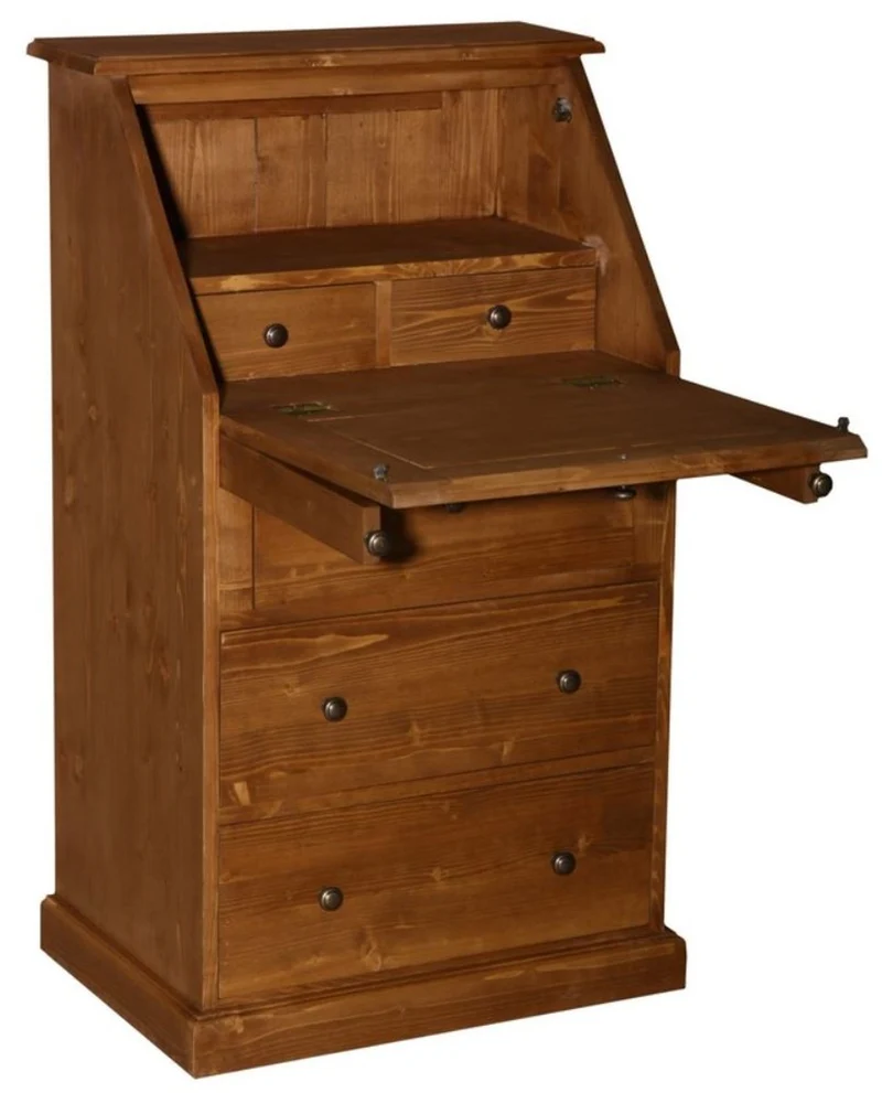 Casa Padrino Landhausstil Sekretär mit 5 Schubladen 65 x 45 x H. 110 cm - Möbel im Landhausstil