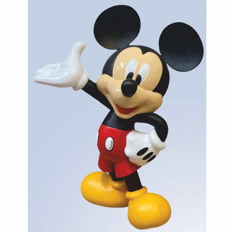 Casa Padrino Deko Skulptur Bunt 87 x 54 x H. 120 cm - Cartoon Figur - Große Dekofigur