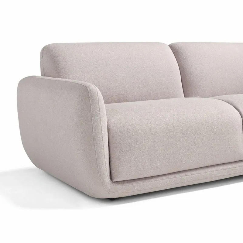 Casa Padrino Luxus Schlafsofa Hellgrau 222 cm - Ausklappbares Wohnzimmer Sofa