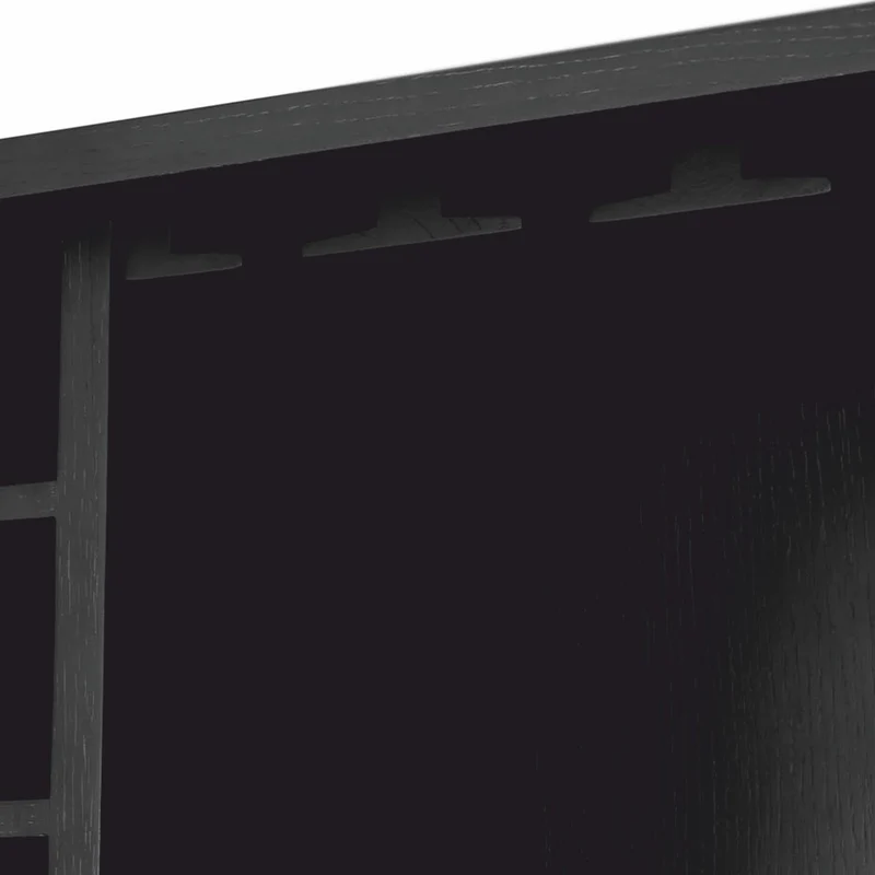Casa Padrino Luxus Barschrank Schwarzgrau / Bronze H. 150 cm - Bar Möbel