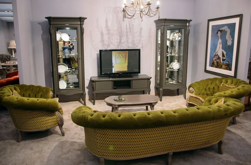 Casa Padrino Luxus Barock Wohnzimmer Sessel Grün / Grau - Handgefertigter Barockstil Sessel - Prunkvolle Luxus Wohnzimmer Möbel im Barockstil - Barock Möbel - Edel & Prunkvoll