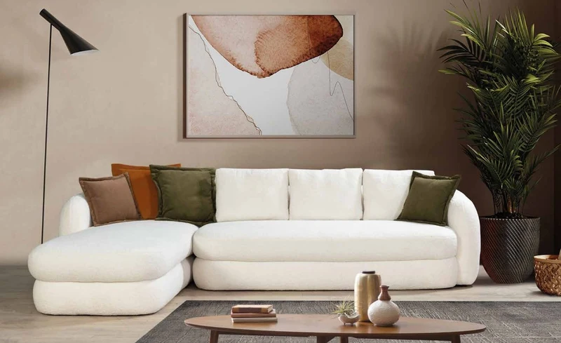 Casa Padrino Luxus Ecksofa Weiß 300 x 200 x H. 75 cm - Wohnzimmer Sofa - Wohnzimmer Möbel - Luxus Möbel - Luxus Einrichtung