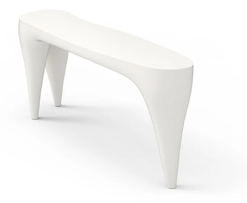 Casa Padrino Luxus Garten Konsole Matt Weiß 200 cm