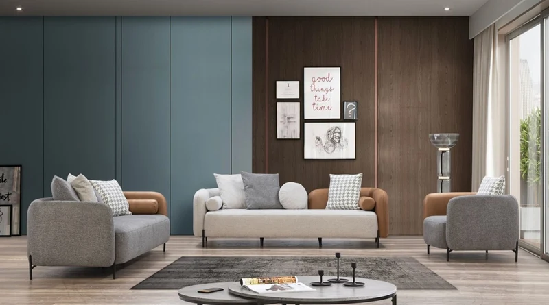 Casa Padrino Luxus Sofa Grau / Braun / Schwarz 255 x 90 x H. 70 cm - Wohnzimmer Sofa - Wohnzimmer Möbel - Luxus Möbel - Luxus Einrichtung