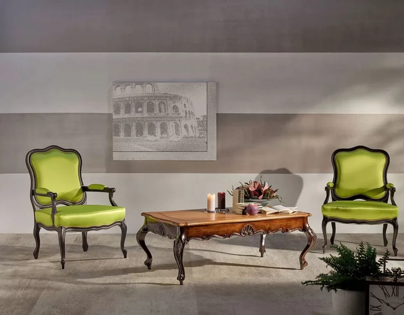 Casa Padrino Luxus Barock Couchtisch Braun - Rechteckiger Massivholz Wohnzimmertisch im Barockstil - Barock Wohnzimmer & Hotel Möbel - Luxus Qualität - Made in Italy