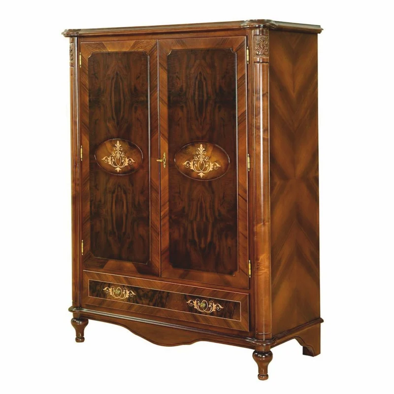 Casa Padrino Luxus Barock Barschrank Braun / Dunkelbraun H. 160 cm - Barockstil Bar Möbel