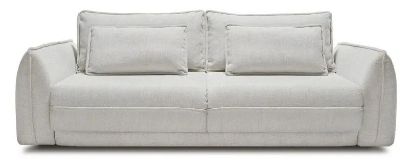 Casa Padrino Luxus Sofa Grau 253 x 120 x H. 74 cm - Wohnzimmer Sofa mit Schlaffunktion - Wohnzimmer Möbel - Luxus Möbel - Luxus Interior