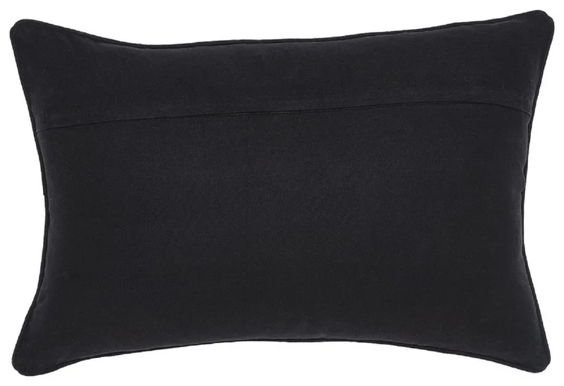 Casa Padrino Luxus Deko Kissen Schwarz / Gold 60 x 40 cm - Rechteckiges Zierkissen mit elegantem Muster - Luxus Qualität - Hotel Kollektion