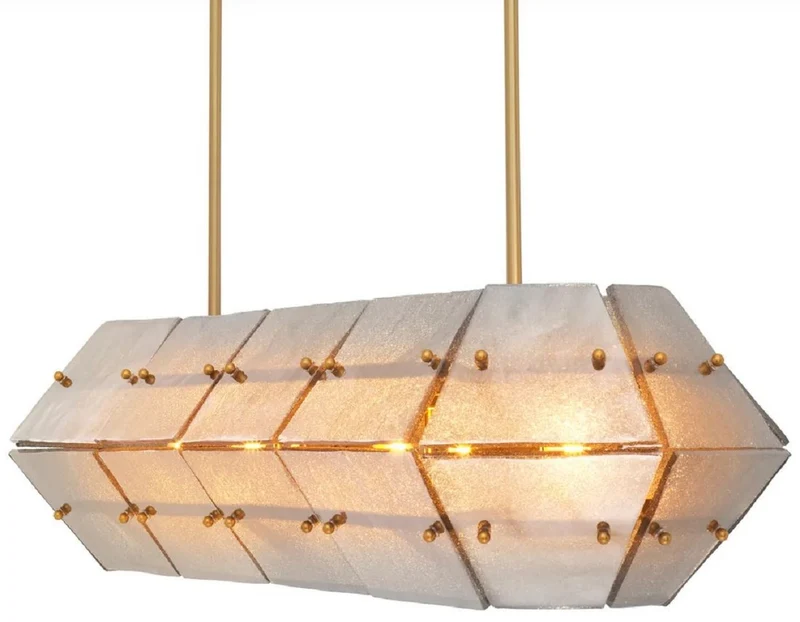 Casa Padrino Luxus Kronleuchter Antik Messing / Grau 130 cm