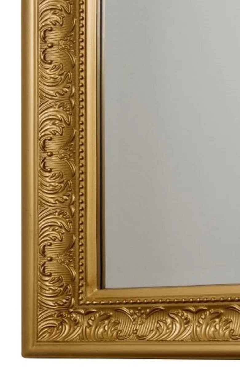 Casa Padrino Barock Spiegel Gold 72 x H. 132 cm - Handgefertigter Barock Wandspiegel