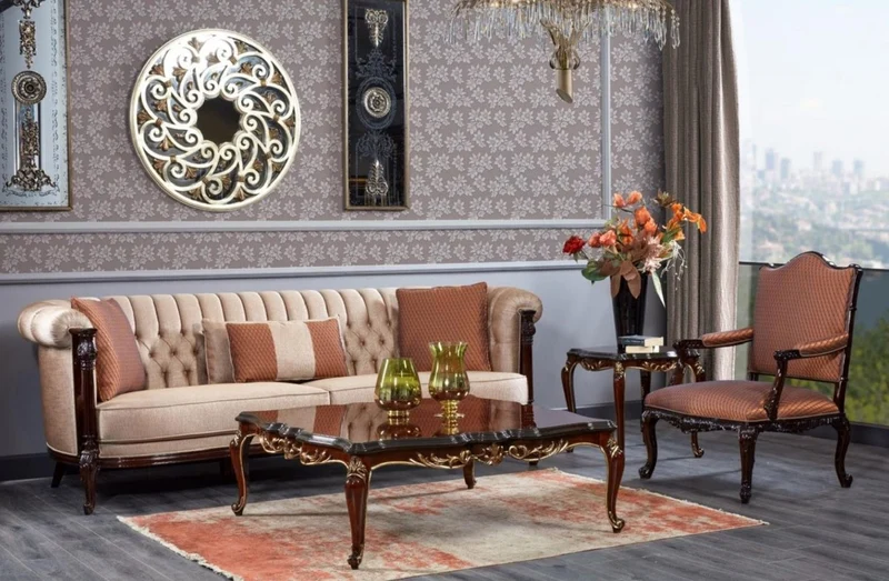 Casa Padrino Luxus Barock Couchtisch Dunkelbraun / Schwarz / Gold - Quadratischer Massivholz Wohnzimmertisch im Barockstil - Luxus Wohnzimmer Möbel im Barockstil - Barock Möbel - Edel & Prunkvoll