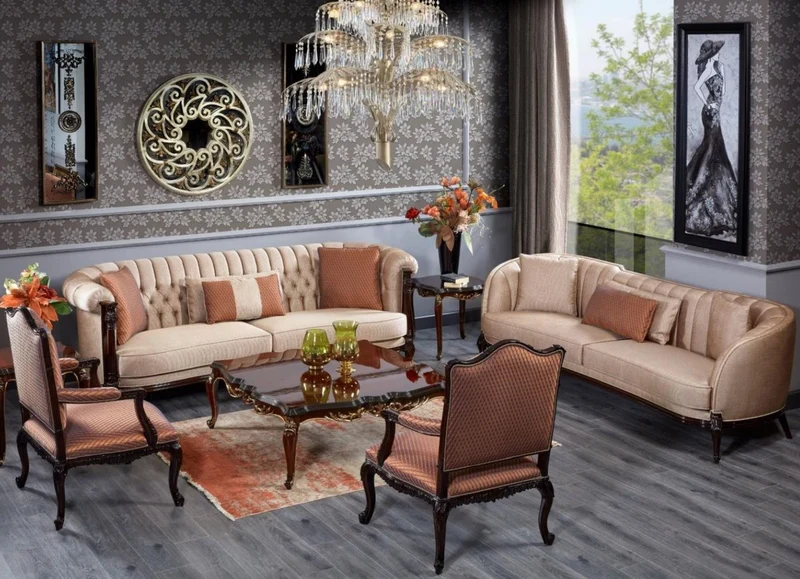 Casa Padrino Luxus Barock Couchtisch Dunkelbraun / Schwarz / Gold - Quadratischer Massivholz Wohnzimmertisch im Barockstil - Luxus Wohnzimmer Möbel im Barockstil - Barock Möbel - Edel & Prunkvoll