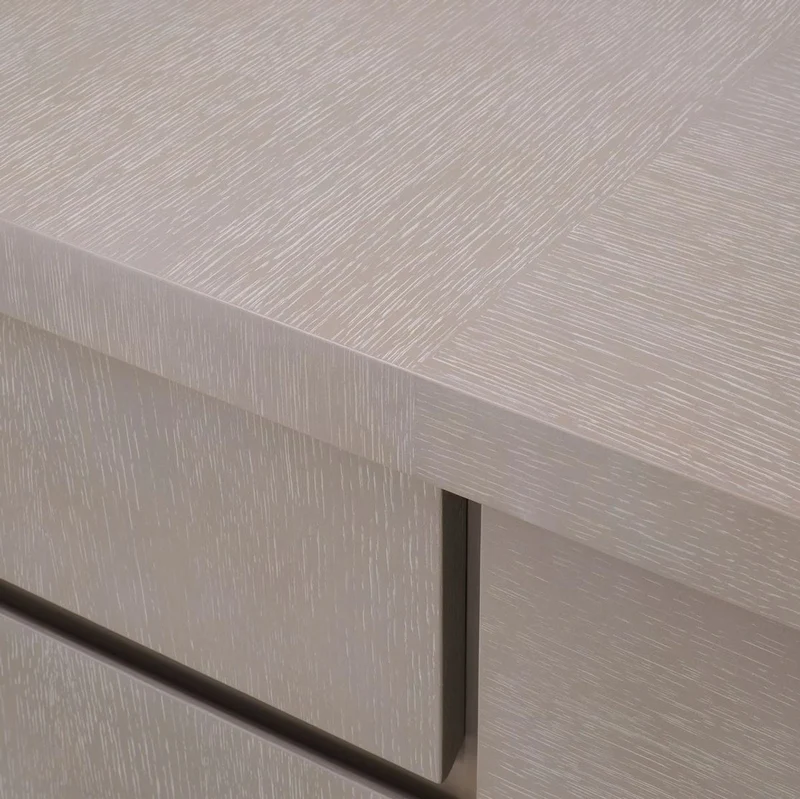 Casa Padrino Luxus Massivholz Schreibtisch Grau 220 x 55 x H. 75,5 cm - Bürotisch - Computertisch - Büro Möbel - Luxus Möbel - Luxus Einrichtung - Luxus Qualität
