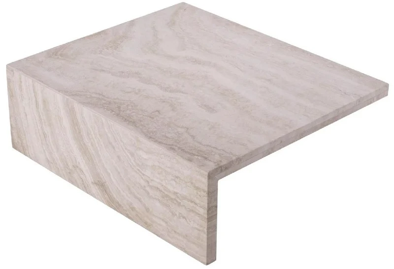 Casa Padrino Luxus Travertin Couchtisch Beige 70 x 60 x H. 23,5 cm - Naturstein Wohnzimmertisch - Wohnzimmer Möbel - Naturstein Möbel - Travertin Möbel - Luxus Möbel - Luxus Einrichtung