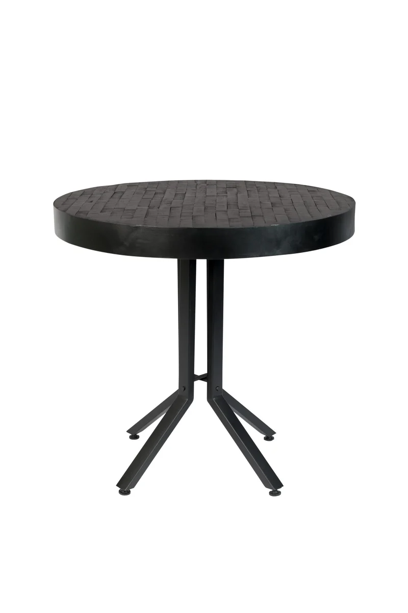 Bistrotisch MAZE rund Schwarz Ø 75 x 77 cm