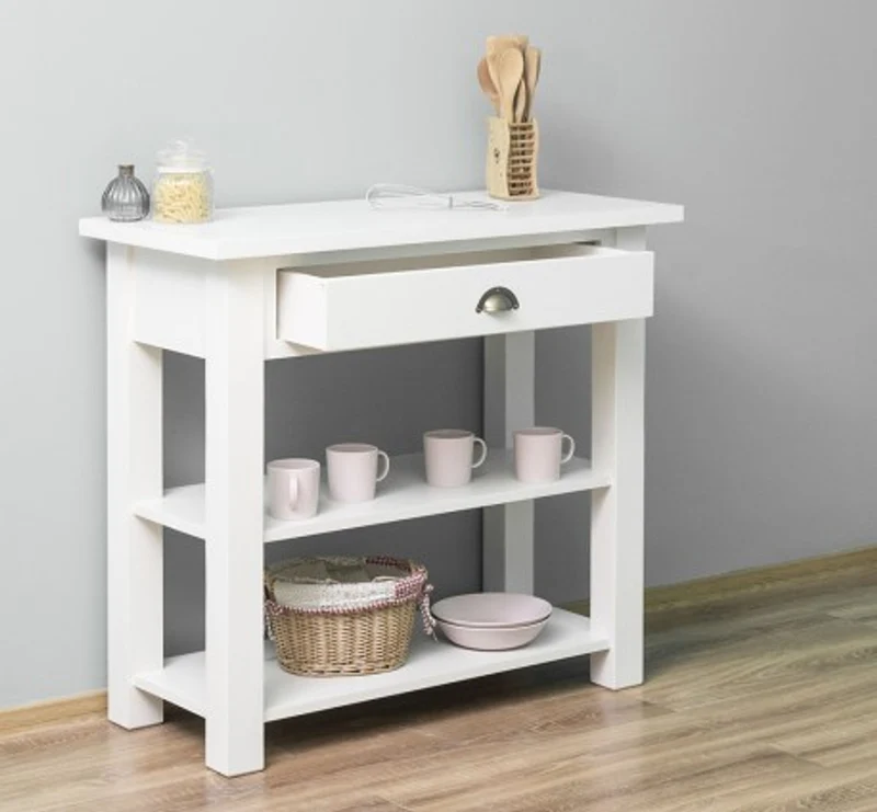 Casa Padrino Konsole im Landhausstil mit 1 Schublade, 100 x 45 x 89 cm