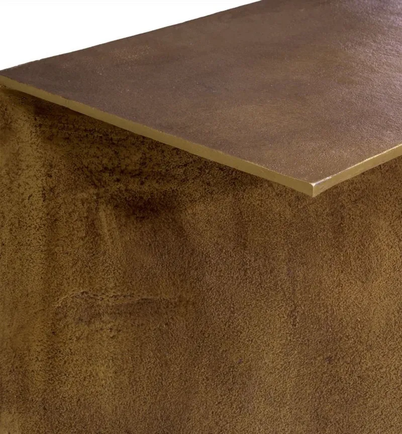 Casa Padrino Luxus Aluminium Konsole Vintage Messing 104 cm